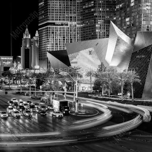 The Shops at Crystal Palace on Las Vegas Boulevard -- Las Vegas Black and White Framed Photos