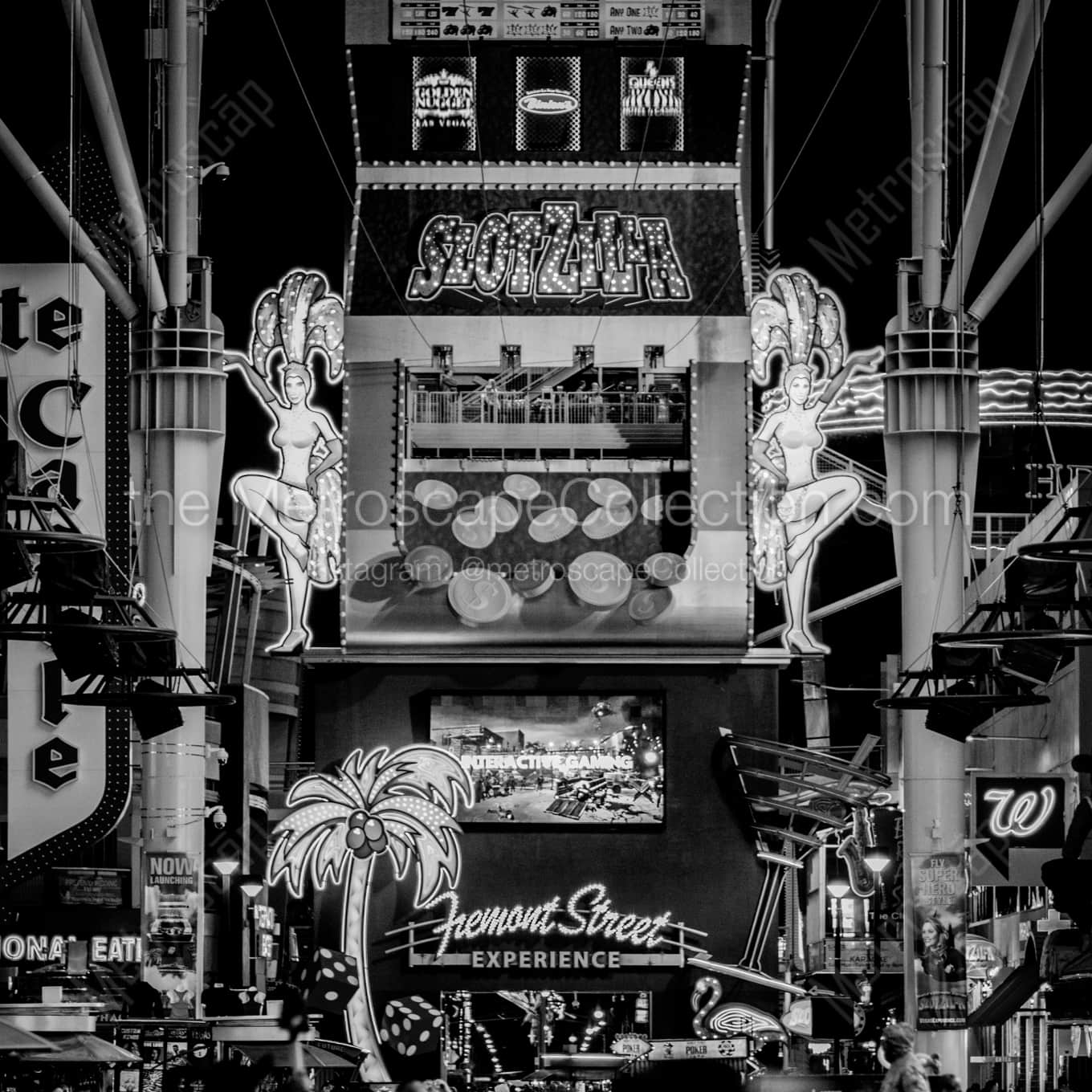 The Fremont Street Slotzilla Ziplines Framed Photos The Fremont Street Slotzilla Ziplines Framed Photos square crop