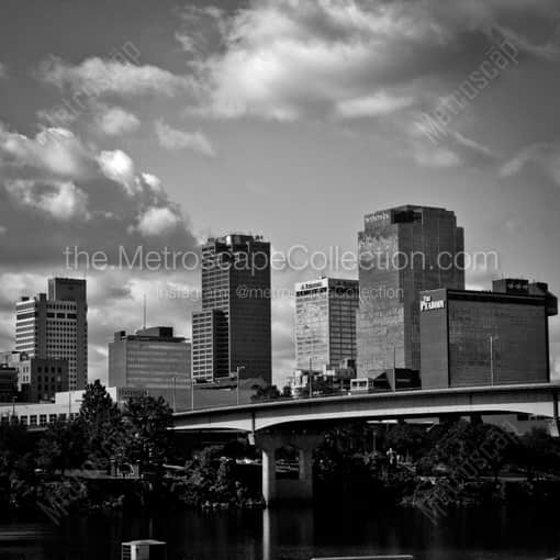The Little Rock Skyline -- Little Rock Black and White Framed Photos