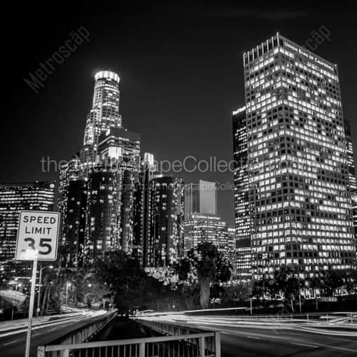 Los Angeles Framed Photos of The Westin Bonaventure and US Bank Building from Fourth Street The Westin Bonaventure and US Bank Building from Fourth Street -- Los Angeles Black and White Framed Photos
