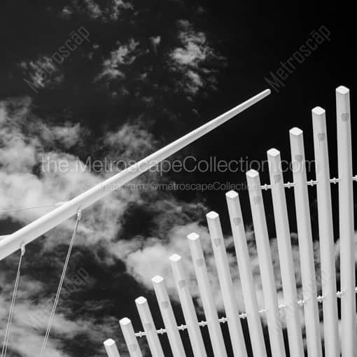 Milwaukee Framed Photos of The Burke Brise Soleil Wing on the Milwaukee Art Museum The Burke Brise Soleil Wing on the Milwaukee Art Museum -- Milwaukee Black and White Framed Photos