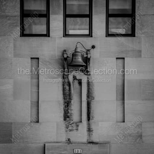 A Bell on the Kilbourn Ave Bridge -- Milwaukee Black and White Framed Photos