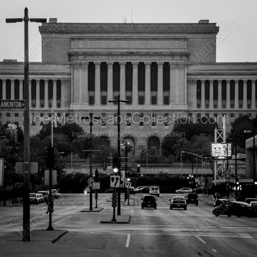 The Milwaukee County Courthouse -- Milwaukee Black and White Framed Photos