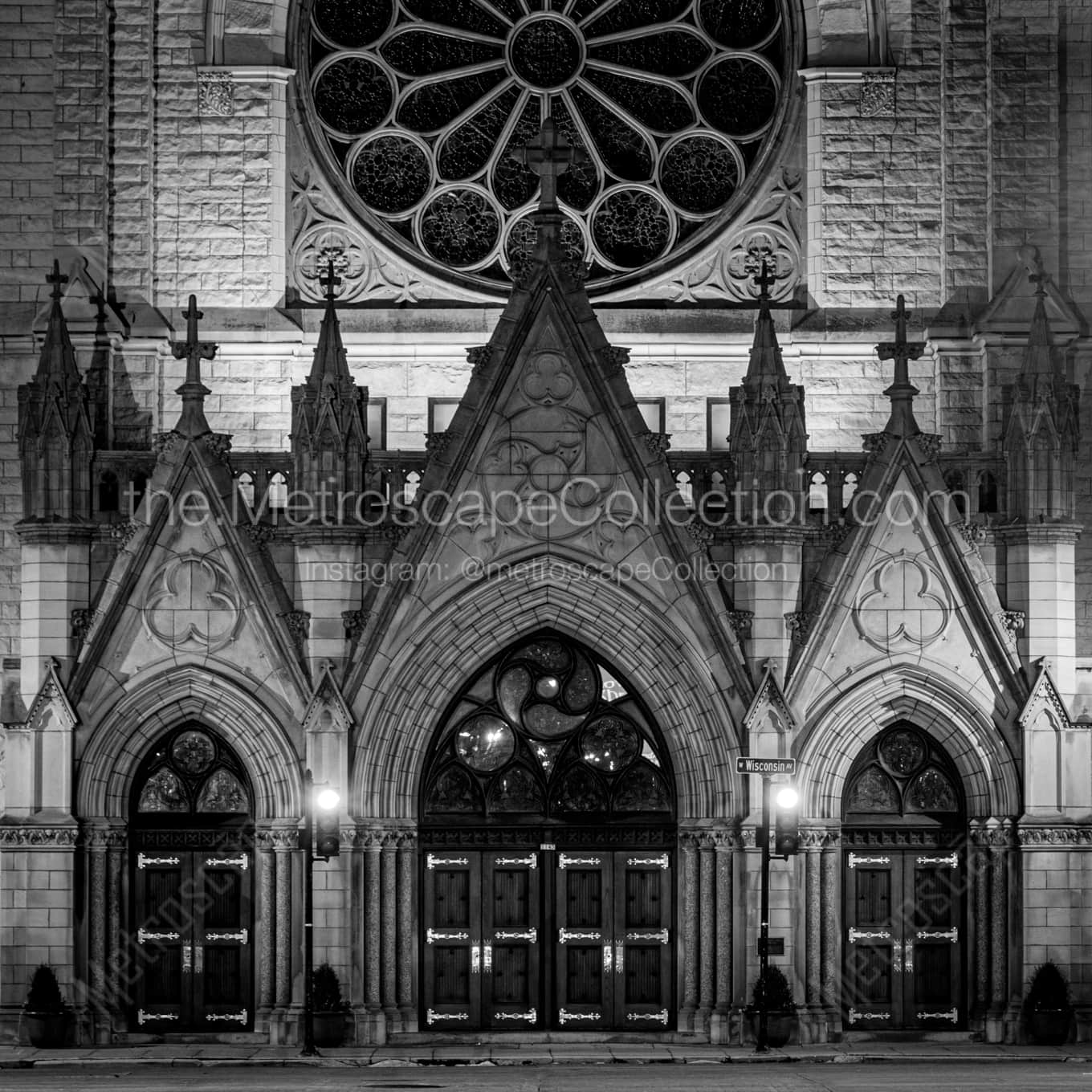 The Church of the Gesu on Marquette Campus Framed Photos square crop