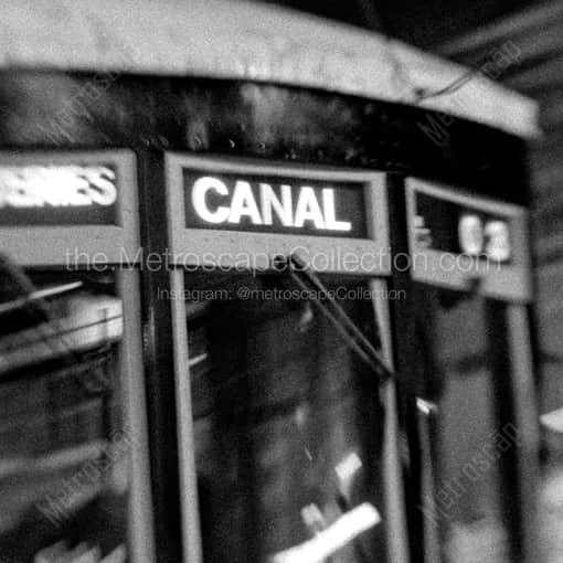 A Canal Street Bound Streetcar -- New Orleans Black and White Framed Photos