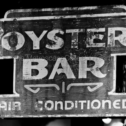 New Orleans Oyster Bar -- New Orleans Black and White Framed Photos