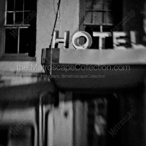 An Old Hotel off St Charles Street -- New Orleans Black and White Framed Photos