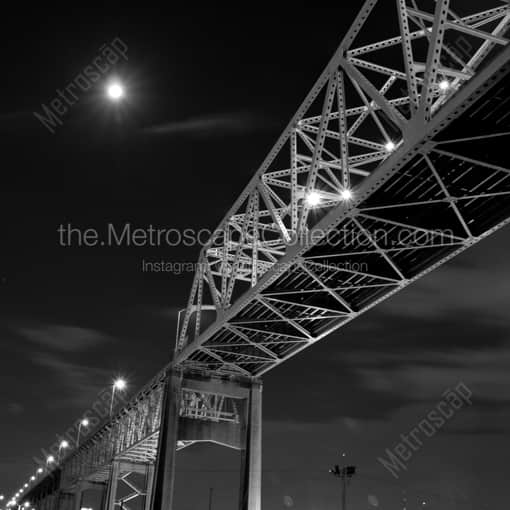 US-90 AKA the Westbank Expressway -- New Orleans Black and White Framed Photos