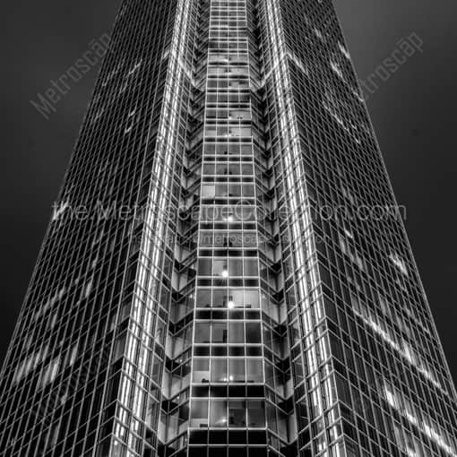 The Devon Tower with Fixed Length Lens -- Oklahoma City Black and White Framed Photos
