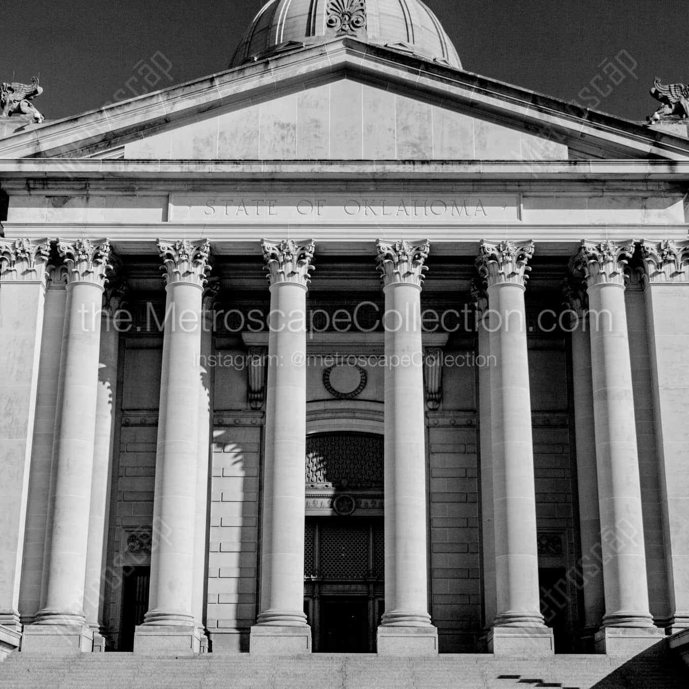 The Oklahoma State Capitol Building Entrance Framed Photos square crop