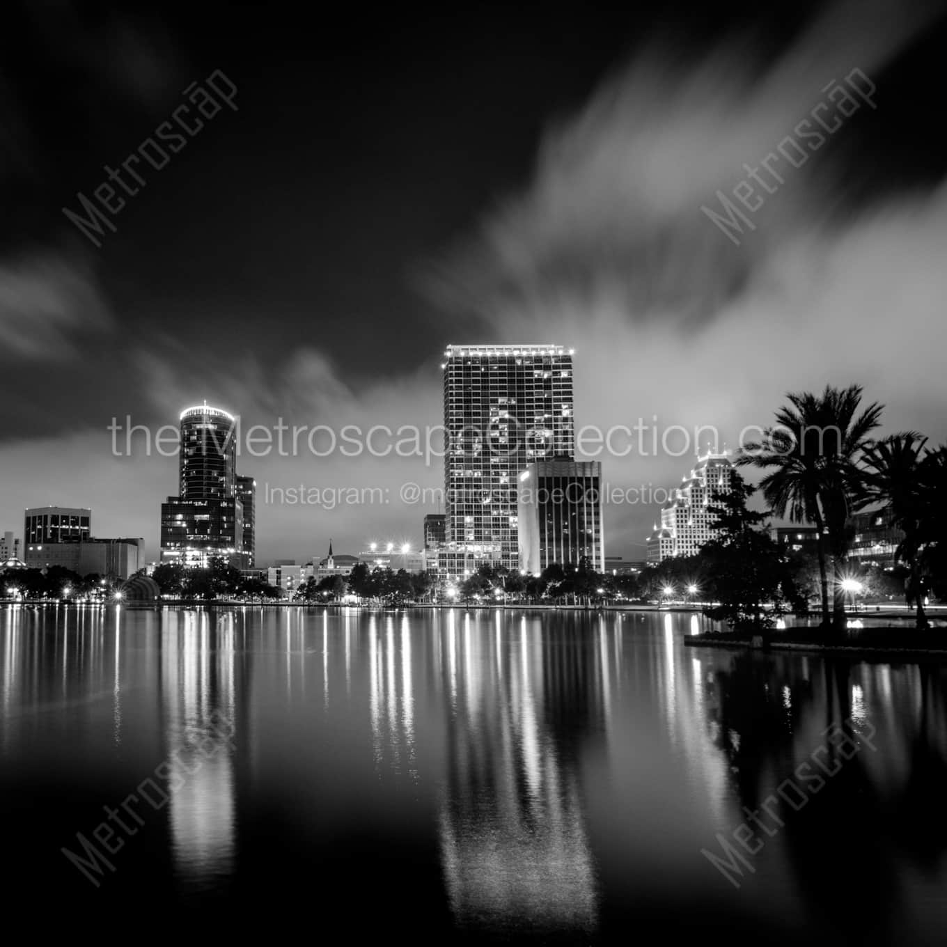 Downtown Orlando from Lake Eola Framed Photos Downtown Orlando from Lake Eola Framed Photos square crop