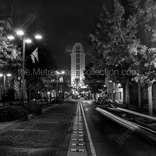 The Orange County Courthouse -- Orlando Black and White Framed Photos