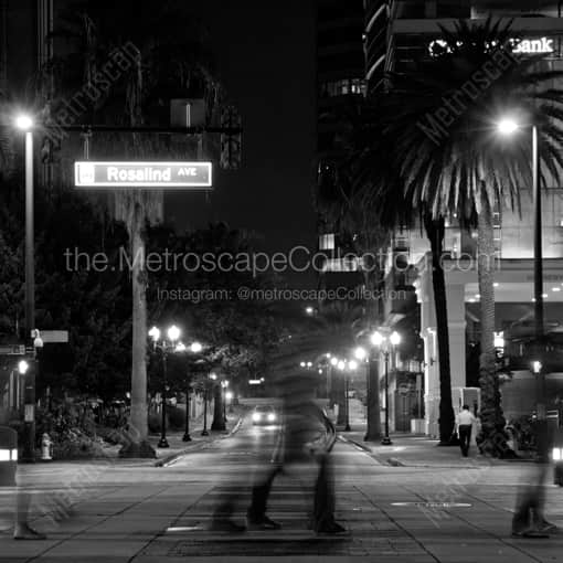 Rosalind Avenue in Downtown Orlando -- Orlando Black and White Framed Photos
