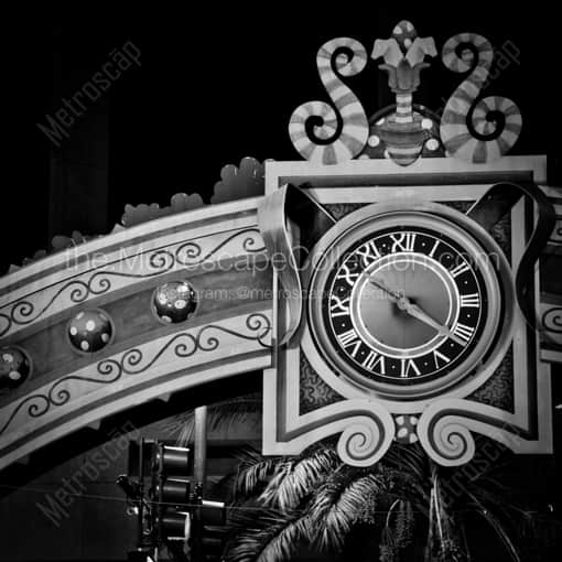 The Clock Arch on Wall Street -- Orlando Black and White Framed Photos