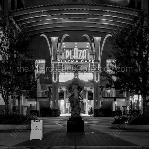The Entrance of the Plaza Cinema Cafe -- Orlando Black and White Framed Photos