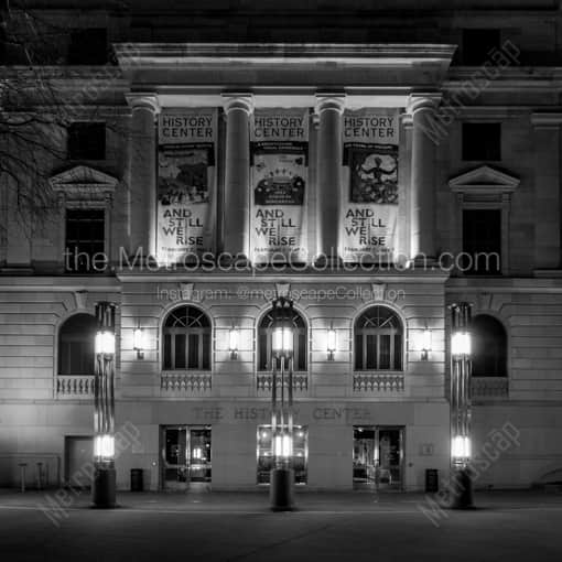 The Orlando History Center at Night -- Orlando Black and White Framed Photos