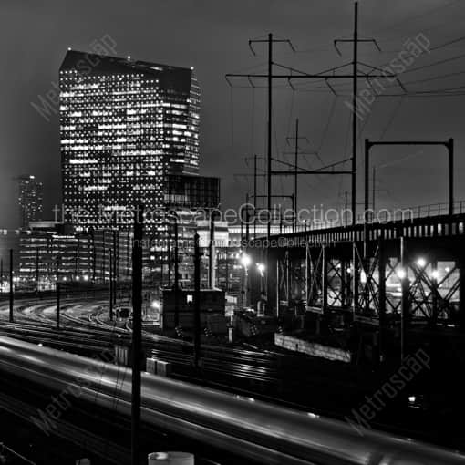 Philadelphia Framed Photos of A Train Pulling into the Philadelphia 30th Street Station A Train Pulling into the Philadelphia 30th Street Station -- Philadelphia Black and White Framed Photos