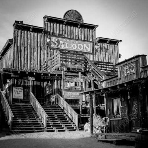 The Mammoth Ghost Town Saloon -- Phoenix Black and White Framed Photography