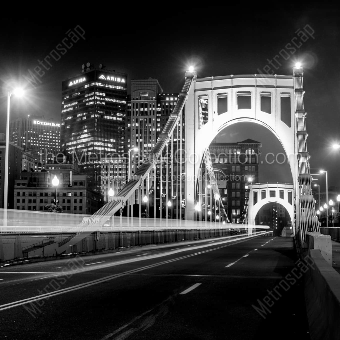 The 6th Street Bridge at Night Framed Photos The 6th Street Bridge at Night Framed Photos square crop