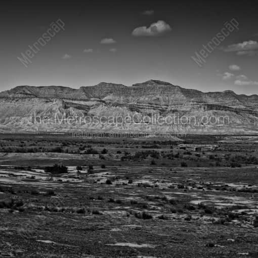 Some Mountains to the South East of Salt Lake City -- Salt Lake City Black and White Framed Photography