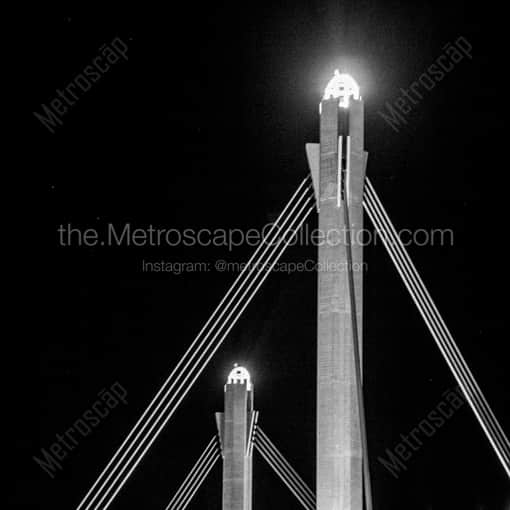 The Alamodome Spires -- San Antonio Black and White Framed Photos