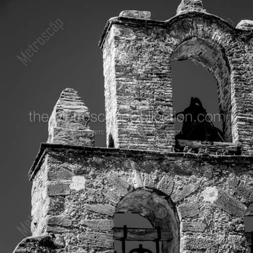 Mission San Francisco de la Espada -- San Antonio Black and White Framed Photos