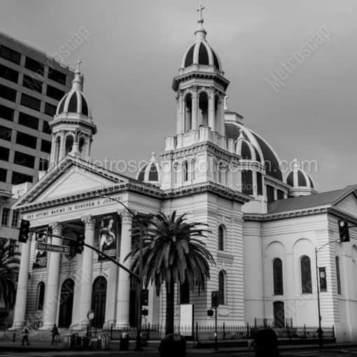 Saint Joseph Basicilla -- San Jose Black and White Framed Photos