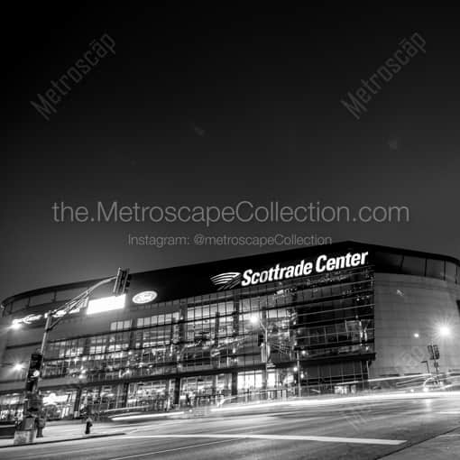 The Scottrade Center home to the St Louis Blues -- St Louis Black and White Framed Photos