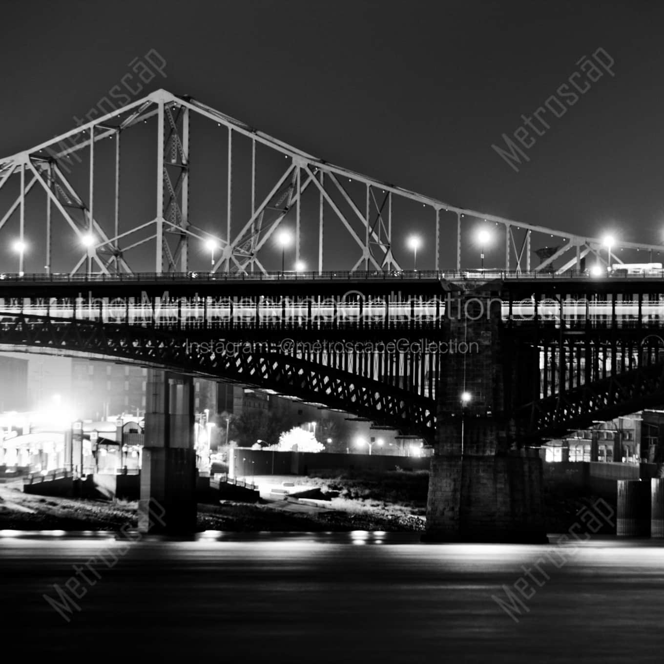 The MLK Jr and Eads Bridges Framed Photos The MLK Jr and Eads Bridges Framed Photos square crop