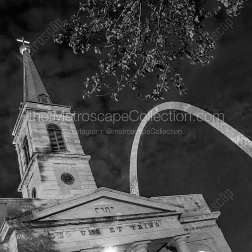 The Basilica of St Louis -- St Louis Black and White Framed Photos
