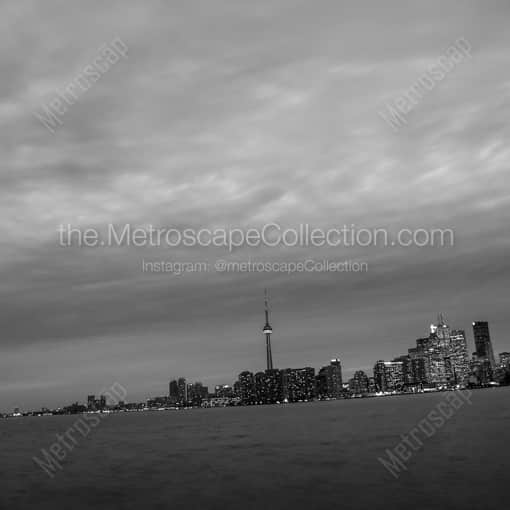 The Toronto Skyline Under a Cold November Sky -- Toronto Black and White Framed Photos