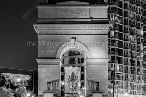 Atlanta Black and White Photography of The Millennium Gate Arch in Atlantic Station The Millennium Gate Arch in Atlantic Station -- Atlanta Black and White Photography