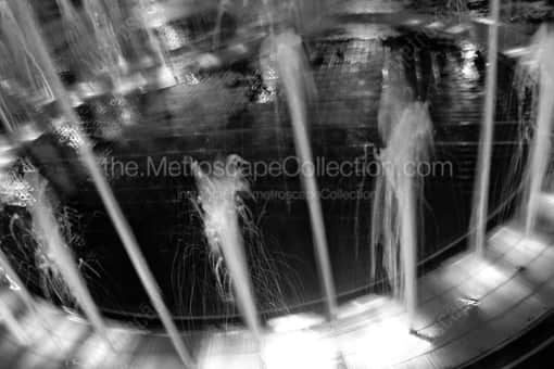 The Centennial Olympic Park Fountain -- Atlanta Black and White Photos