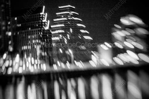 Austin Black and White Photography of A Blurry Shot of One Congress Plaza Building A Blurry Shot of One Congress Plaza Building -- Austin Black and White Photography