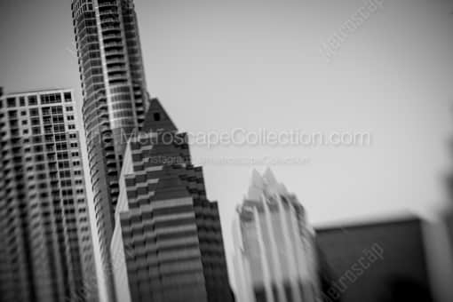 100 Congress Ave Building -- Austin Black and White Photos