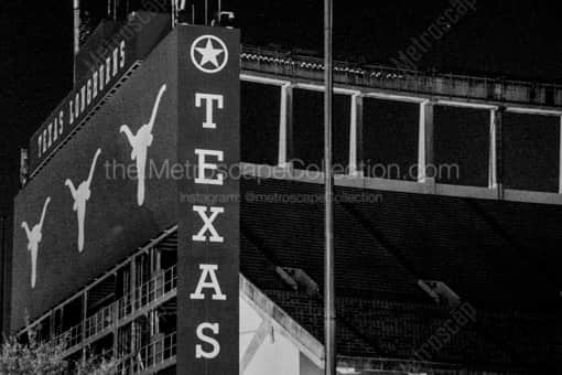Texas Memorial Stadium -- Austin Black and White Photos