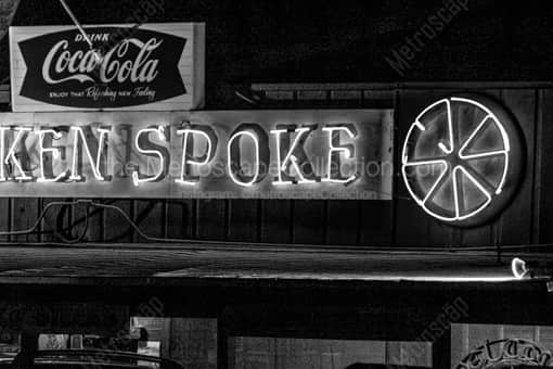 Austin\'s Legendary Broken Spoke -- Austin Black and White Photos