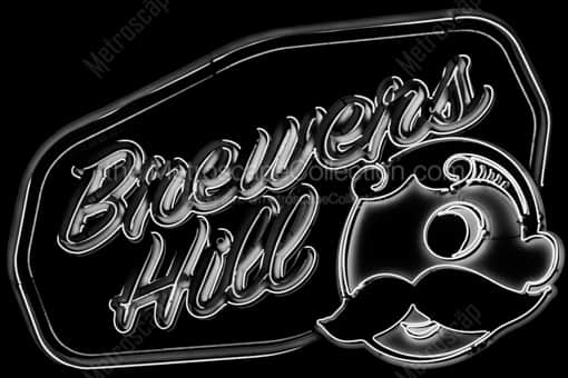 The Natty Boh Sign -- Baltimore Black and White Photos