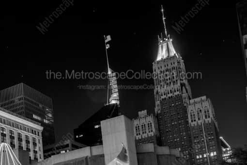 Baltimore Black and White Photography of The Baltimore Trust Building and Hopkins Plaza The Baltimore Trust Building and Hopkins Plaza -- Baltimore Black and White Photography