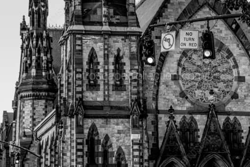 The Mt. Vernon Methodist Church -- Baltimore Black and White Photos