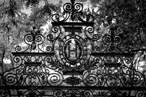 The Harvard Gate -- Boston Black and White Photography