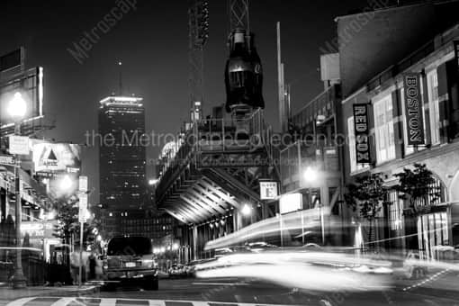 Lansdowne St. and Brookline Ave -- Boston Black and White Photography