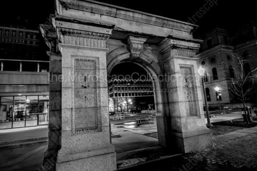 Hotel Courtland Arch -- Canton Black and White Photography