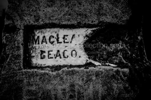 The Weathered and Worn Beacon atop Table Mountain -- Cape Town Black and White Photos