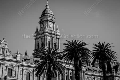 Cape Town City Hall from Grand Parade Plaza -- Cape Town Black and White Photos