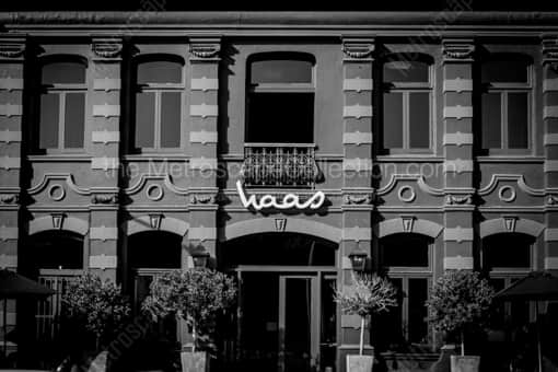 Haas Coffee Shop on Buitenkant -- Cape Town Black and White Photos
