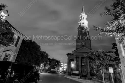 Saint Phillips Church in Charleston -- Charleston Black and White Photography