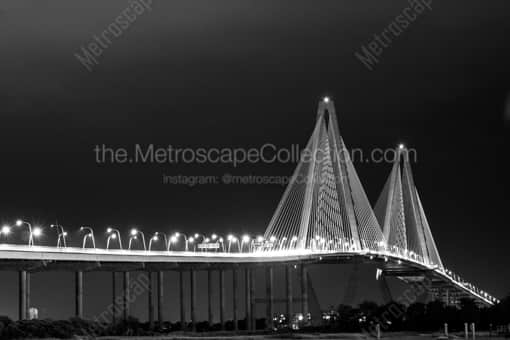 The Arthur Ravenel Bridge -- Charleston Black and White Photography
