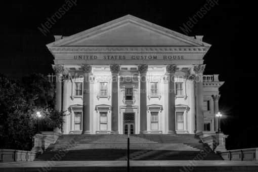 Charleston Black and White Photography of The United States Custom House in Charleston The United States Custom House in Charleston -- Charleston Black and White Photography