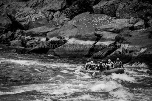 Charleston WV Black and White Photography of White Water Rafting on the New River in West Virginia White Water Rafting on the New River in West Virginia -- Charleston WV Black and White Photography
